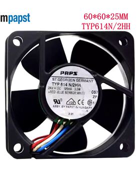 全新德国直流风扇 TYP 614N/2HH DC24V 3.0W 6厘米变频器风扇6025