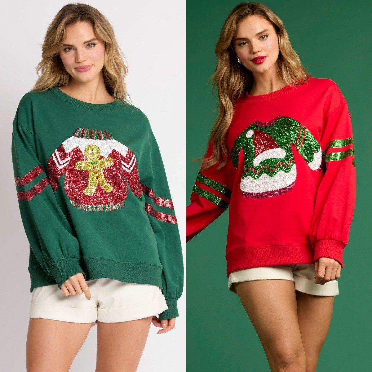 亚马逊秋冬新款跨境欧美外贸女装圣诞节亮片圆领上衣休闲卫衣女,模玩/动漫/周边/娃圈三坑/桌游,lolita洛丽塔连衣裙,淘宝优惠券,粉丝福利购,淘宝优惠卷