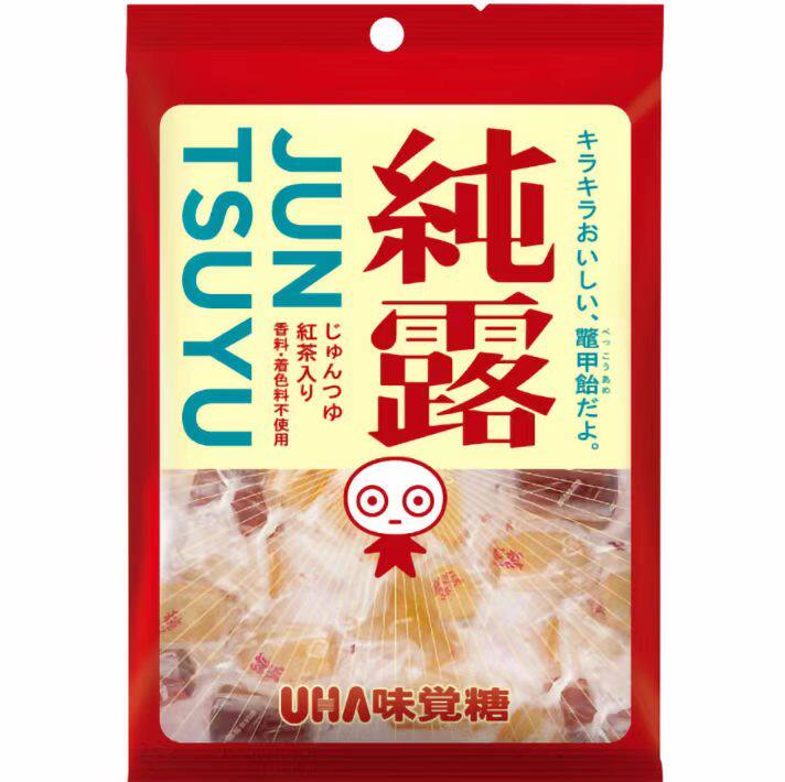 新品日本进口现货悠哈红茶味纯露宝石糖果休闲零食野部117.6g