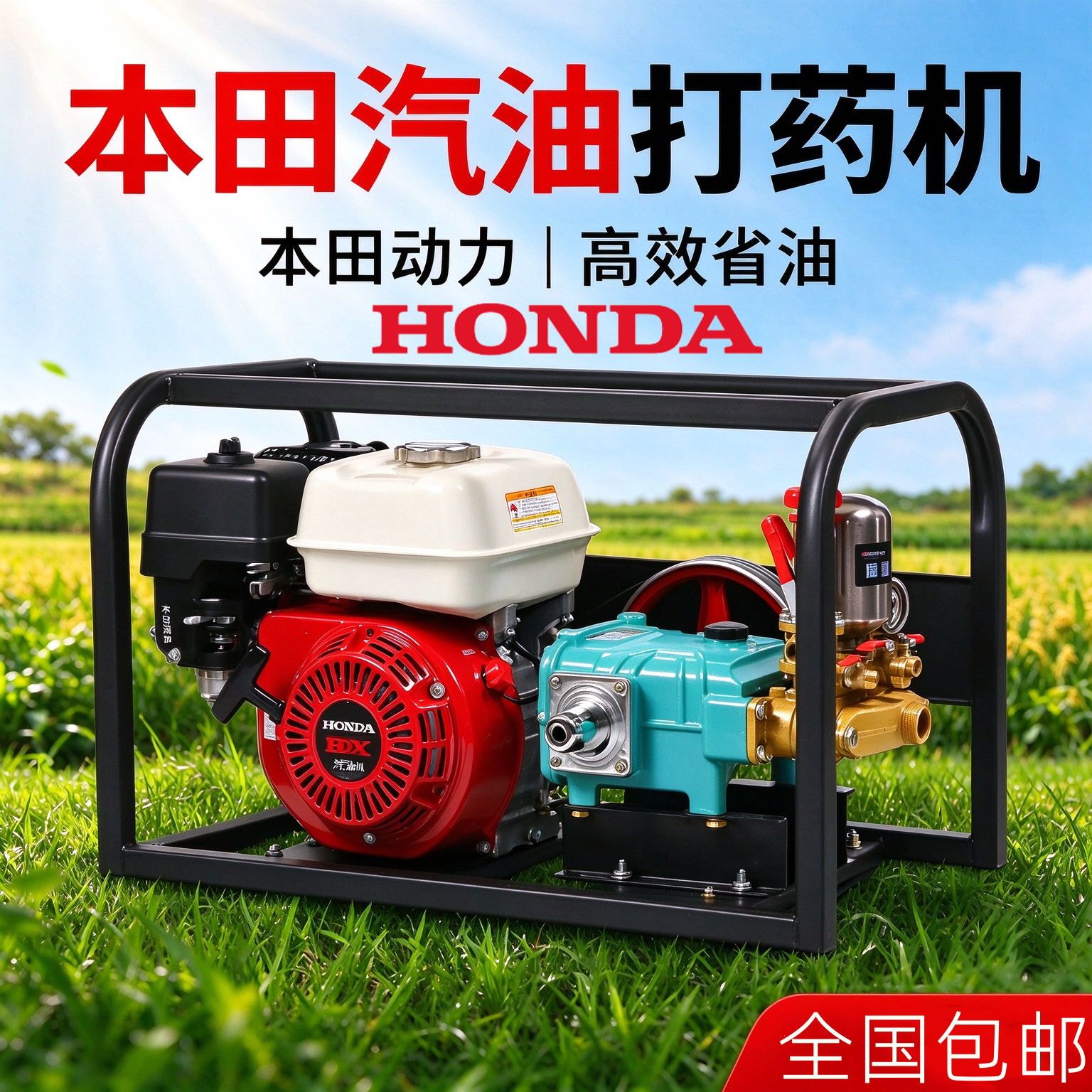 进口本田汽油打药机高压农用喷雾器农药喷洒器喷雾机打农药喷药机