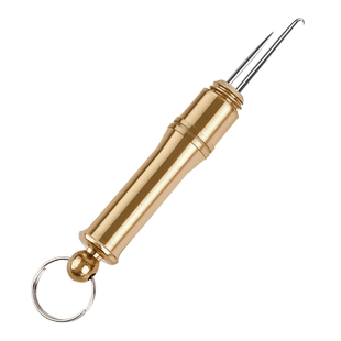 不锈钢子线鱼线打结器铜绑钩神器绑子线挑针双针钓鱼弯钩渔具配件