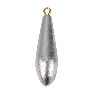 渔悦柳叶形铅坠水滴形带环铅坠铅坨抛竿海竿路亚实心串钩铅坠钓坠