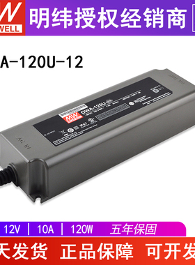台湾明纬OWA-120U-12美规12V10A120W防水LED电源适配器