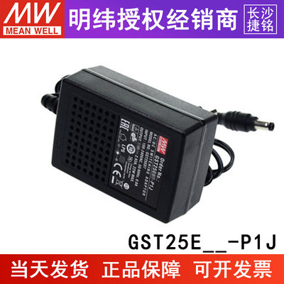 明纬GST25E-P1J适配器E05/E07/E09/E12/E15/E18/E24/E28/E48欧式