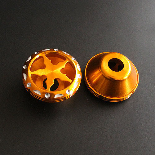 摩托车电动车踏板车BWS路虎改装配件五星装饰前叉杯前减震防摔杯