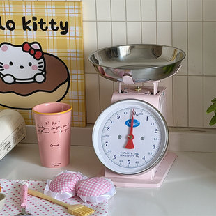 *漂亮的小姨妈*铁皮弹簧称5公斤10公斤老式机械台秤家用厨房称粉