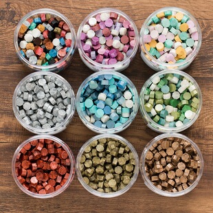 封口火漆蜡烛 火漆蜡diy手工印章蜡手账日记礼物包装 Rosy Posy新款