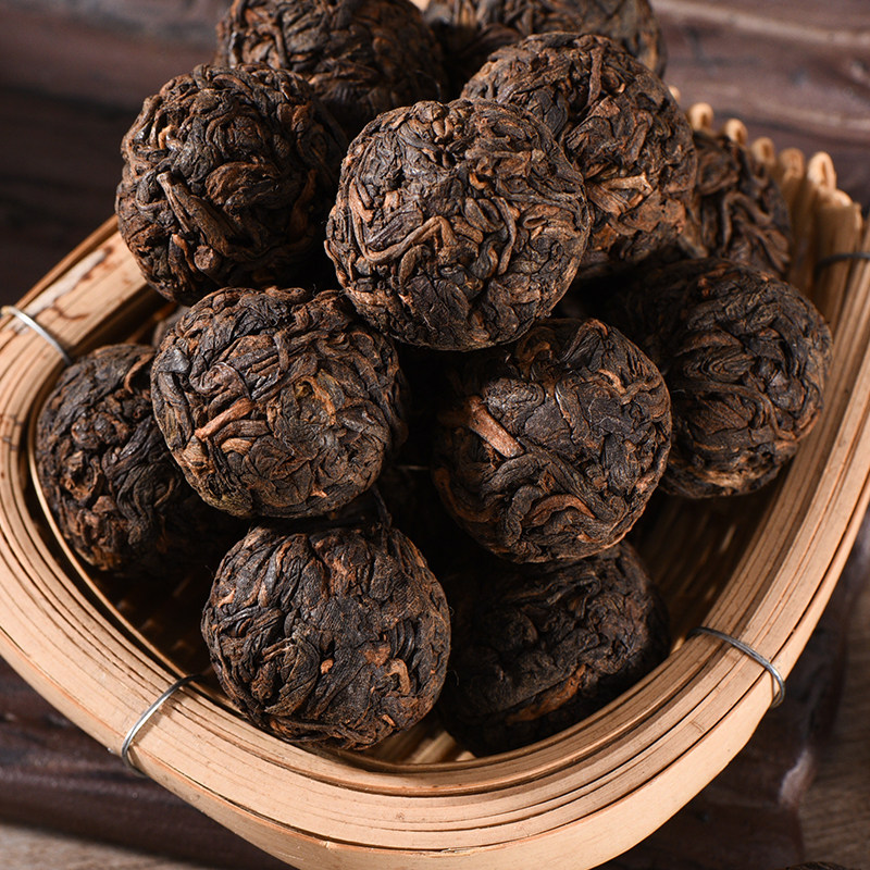 珍藏熟龙珠普洱茶熟茶龙珠小沱茶云南古树普洱茶