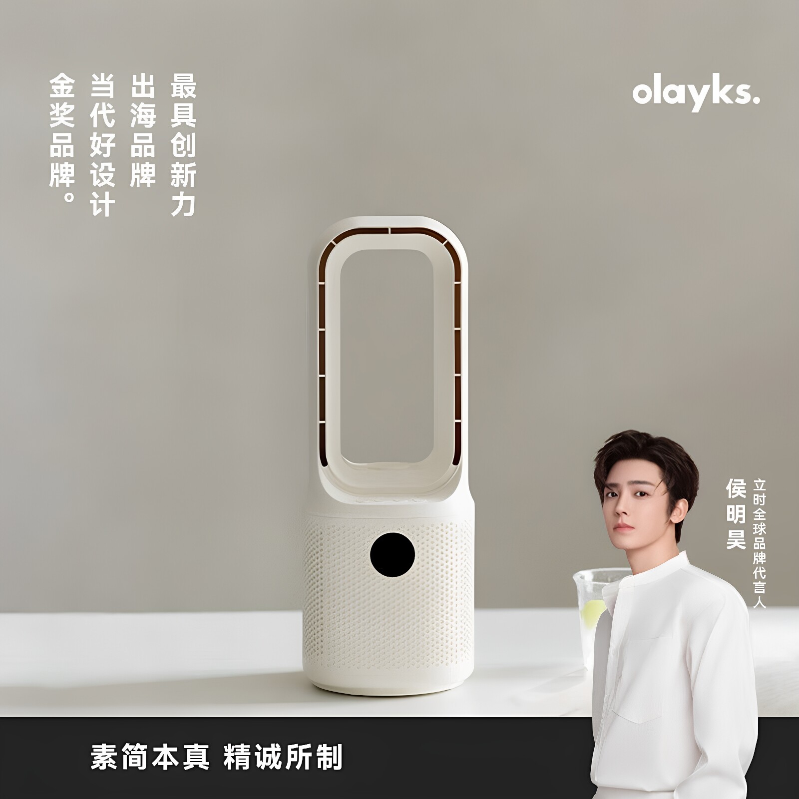 【olayks立时】新款桌面无叶风扇图片