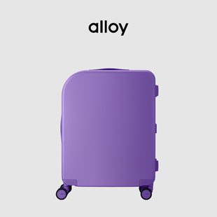 alloy/乐几新款PICNIC紫色条纹行李箱休闲时尚旅行箱密码锁登机箱
