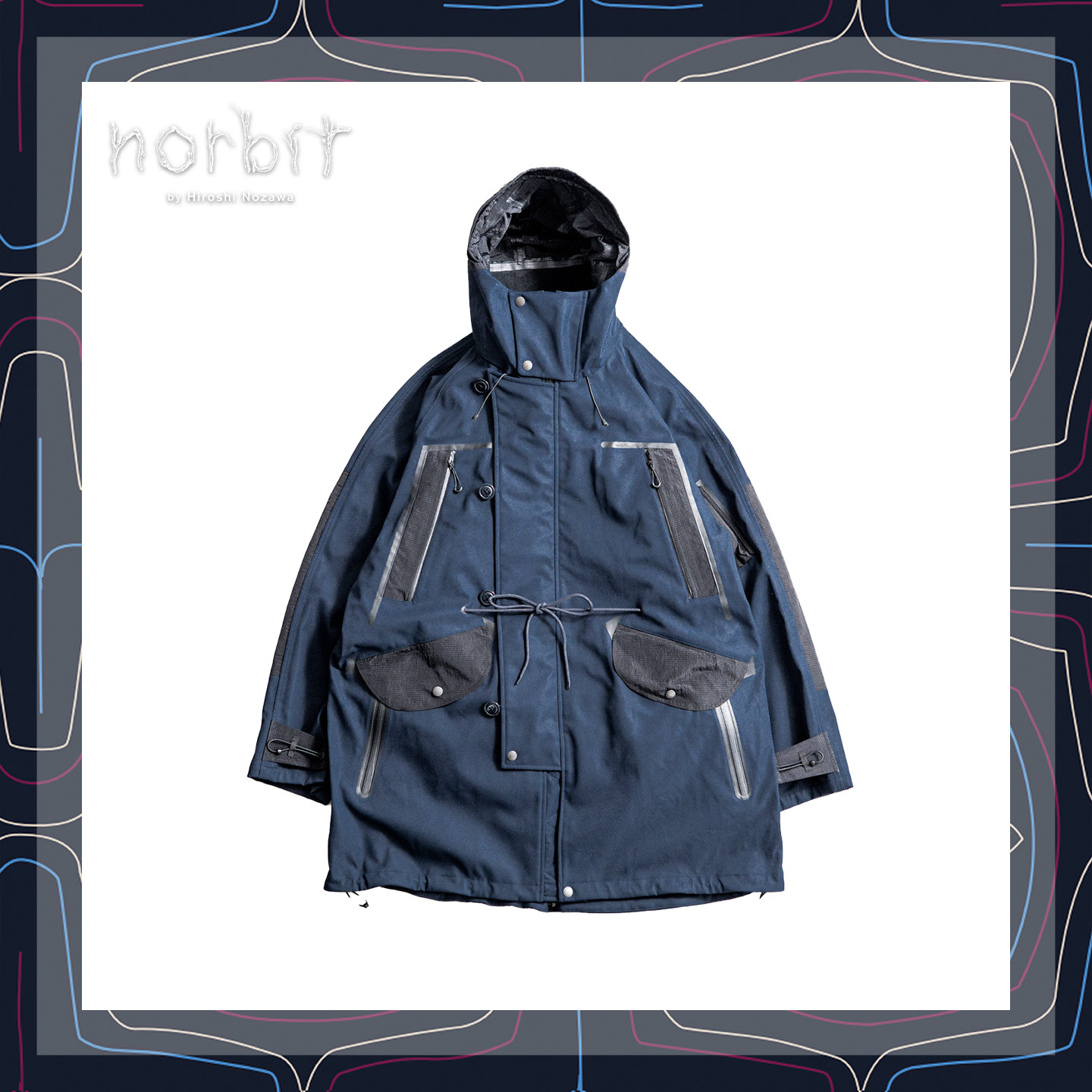 Norbit×ALPHA 联名款N3B抗风夹克机能风冲锋衣工装风衣连帽外套