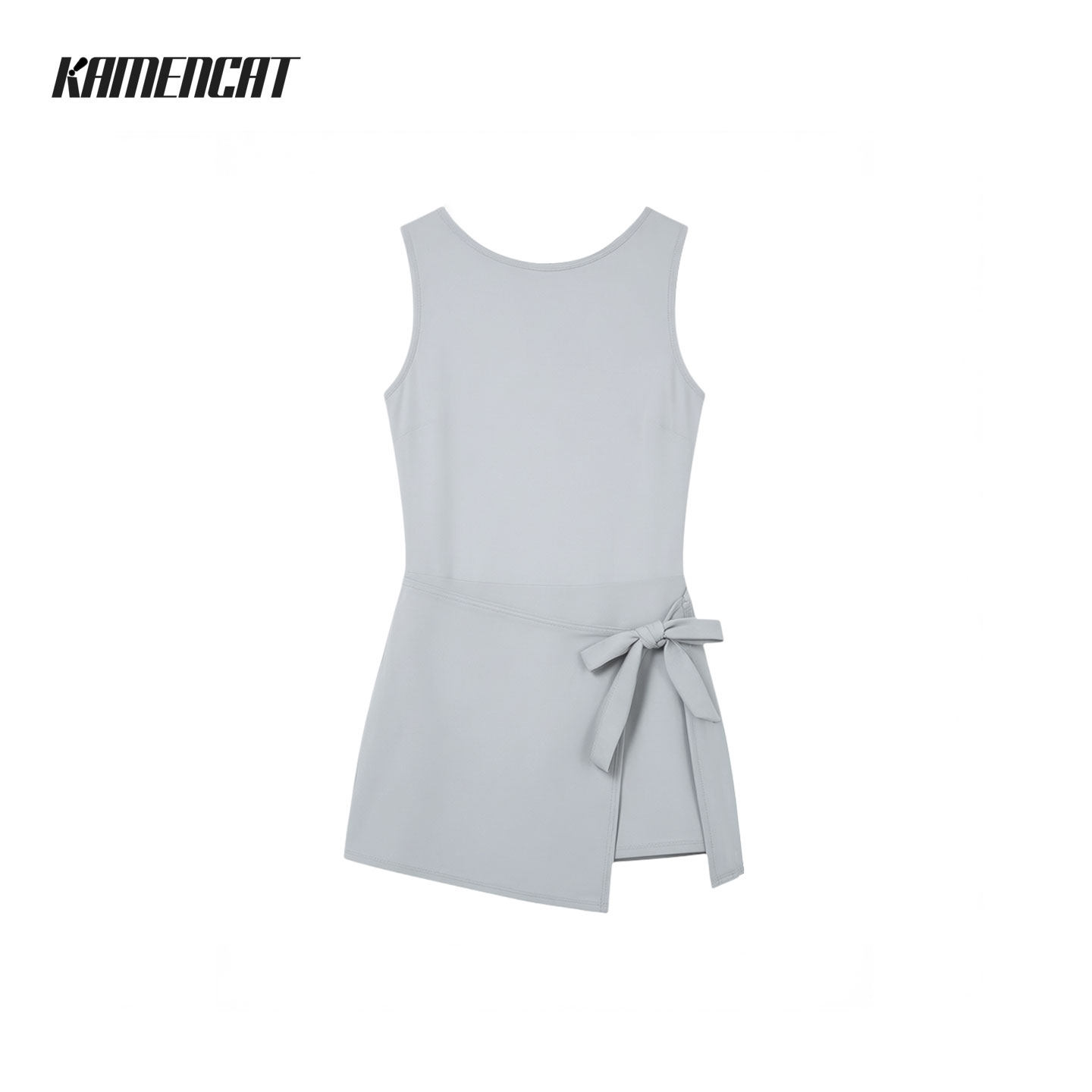 KAMENCAT设计师泳衣女款泡温泉连体裙式平角游泳馆专用海边度假风
