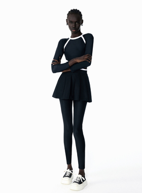 KAMENCAT连体游泳衣女长袖长裤防晒保守专业运动泡温泉冲浪潜水服