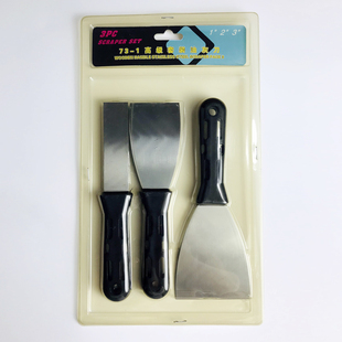 精品不锈铁质油灰刀铲刀腻子刀油漆工批灰刀加厚型清洁铲子1寸2寸