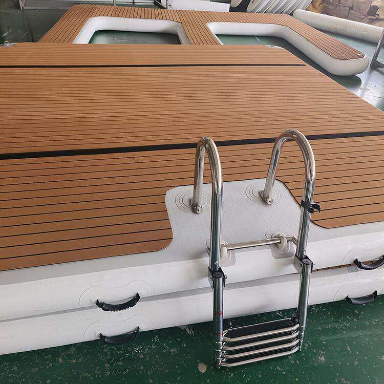 夏季水上充气床海上垂钓浮台充气浮排水上乐园充气拉丝气垫魔毯垫