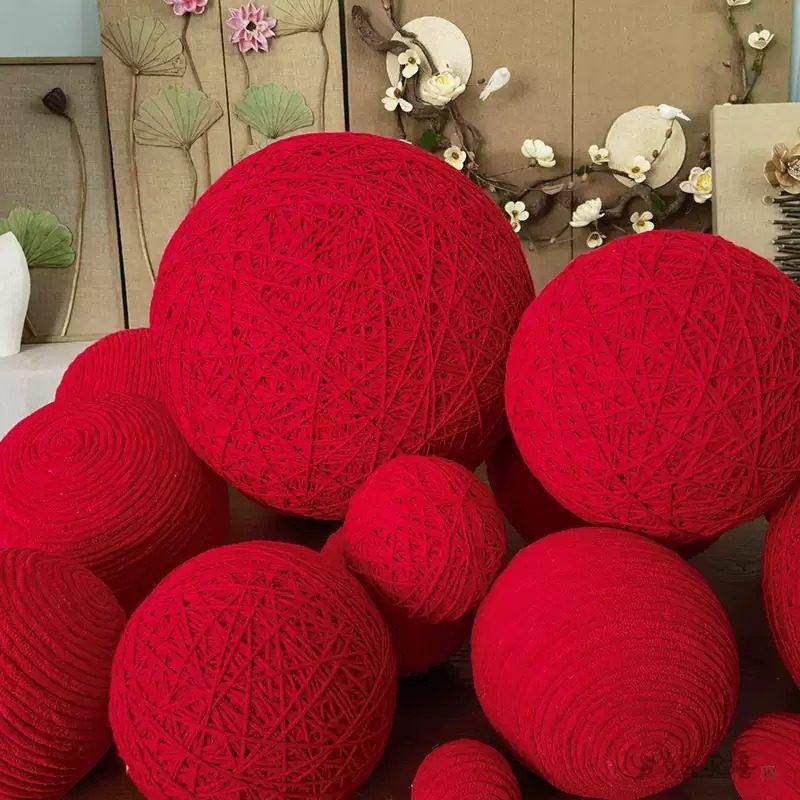 2026新年橱窗毛线球装饰节日婚礼挂饰摆设氛围感道具场景布置美陈,节庆用品/礼品,文化创意文具,淘宝优惠券,粉丝福利购,淘宝优惠卷