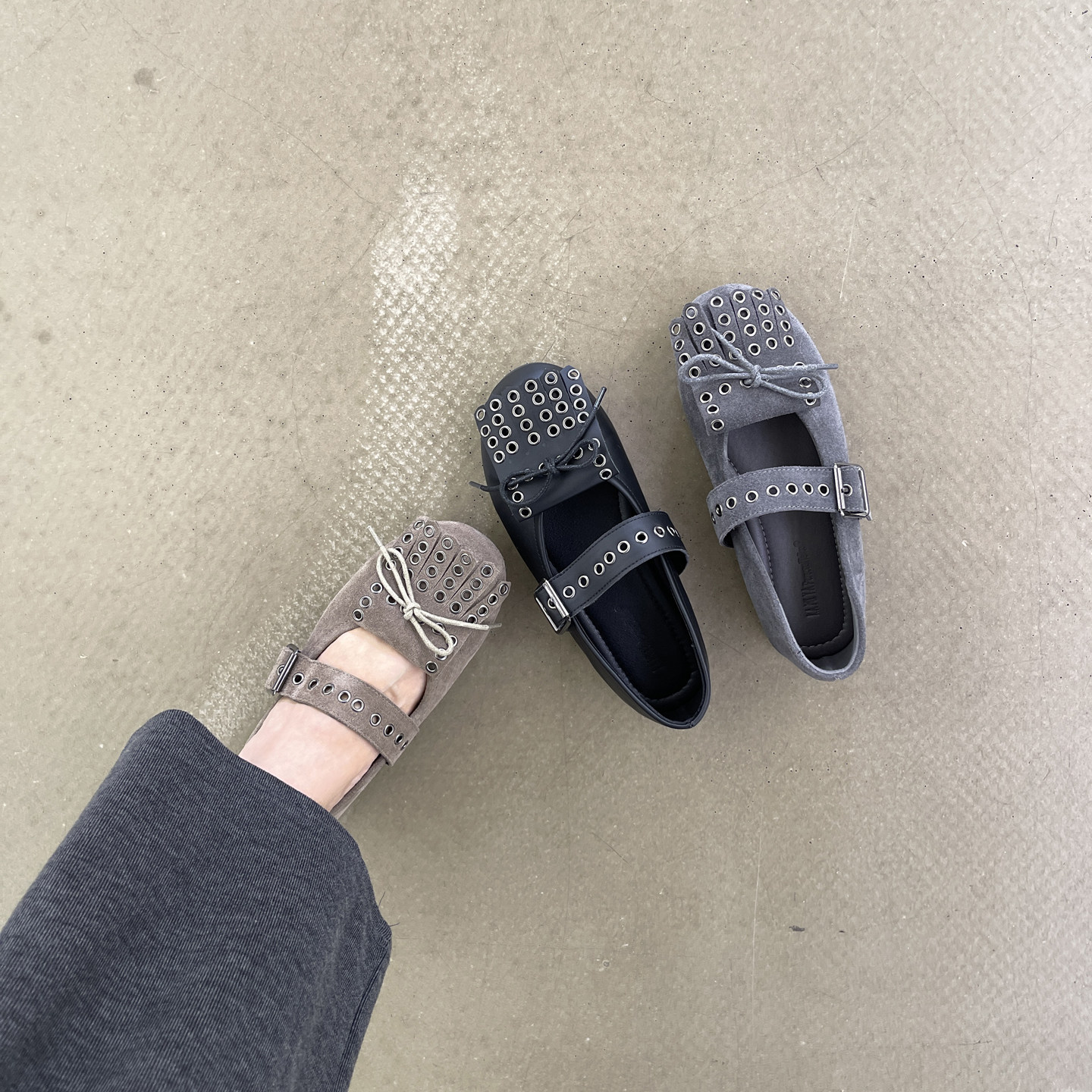 【CHICGIRL】真皮一字扣带芭蕾单鞋女早春新款蝴蝶结浅口玛丽珍鞋,女鞋,浅口单鞋,淘宝优惠券,粉丝福利购,淘宝优惠卷