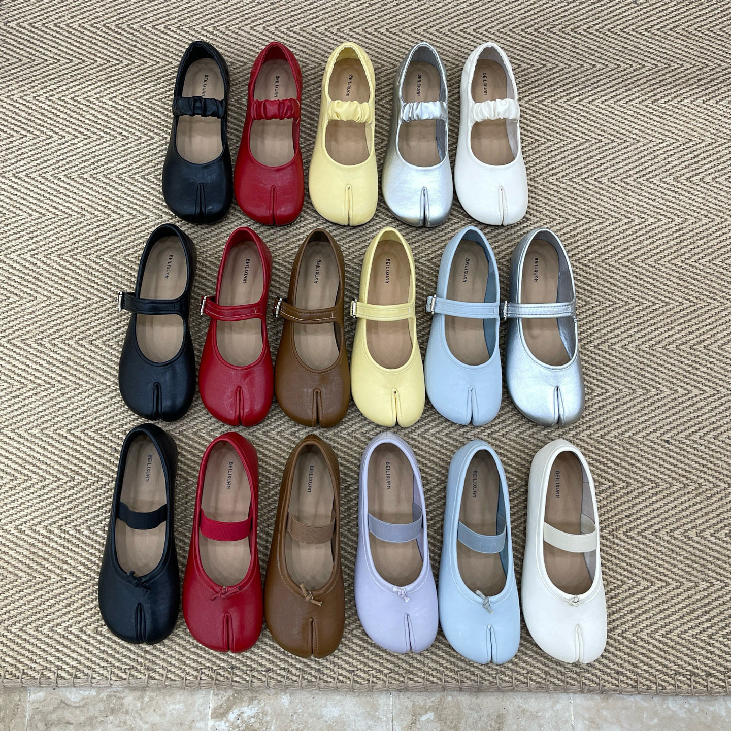 【CHICGIRL】复古分趾猪蹄鞋女春新浅口玛丽珍鞋平底一字芭蕾单鞋,女鞋,浅口单鞋,淘宝优惠券,粉丝福利购,淘宝优惠卷