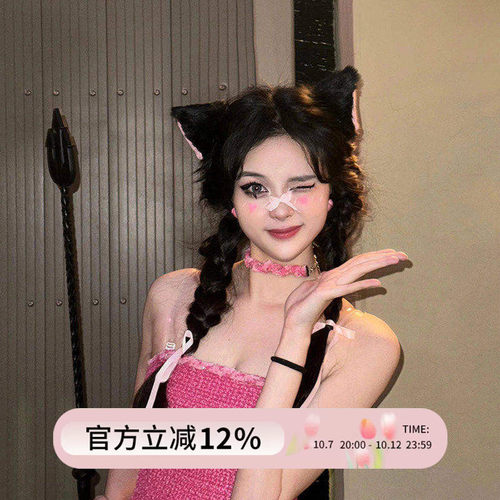 万圣节可爱猫耳朵发箍
