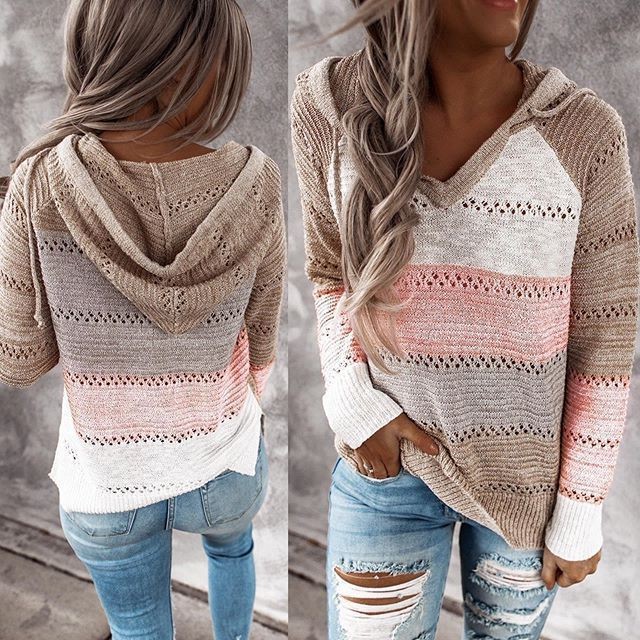 欧美外贸原单新款亚马逊秋冬新款女装毛衣女针织衫宽松潮