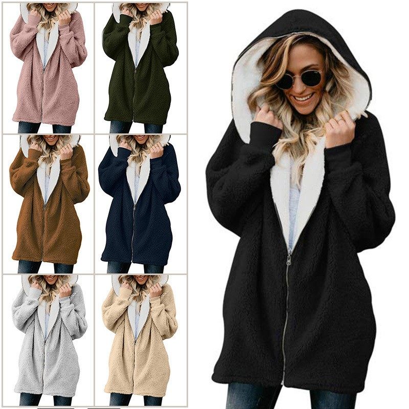 亚马逊欧美连帽拉链羊羔绒外套开衫毛毛卫衣绒衫女,个性定制/设计服务/DIY,连衣裙加工定制,淘宝优惠券,粉丝福利购,淘宝优惠卷