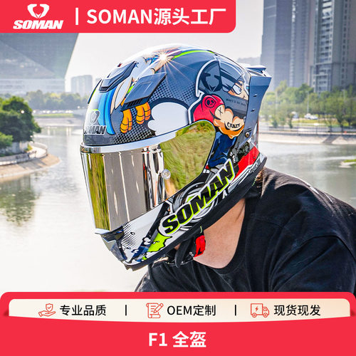 soman/速迈通摩托车摩托车头盔