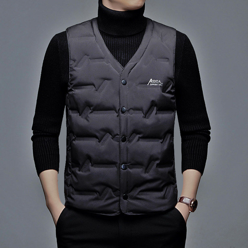 2025羽绒服马甲男士新款秋冬中老年内穿保暖爸爸马夹坎肩背心外套,男装,羽绒马甲,淘宝优惠券,粉丝福利购,淘宝优惠卷