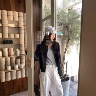 新品 批货 短款 外套简约气质通勤女装 2635 圆领西装 ABOWLAB南城春季