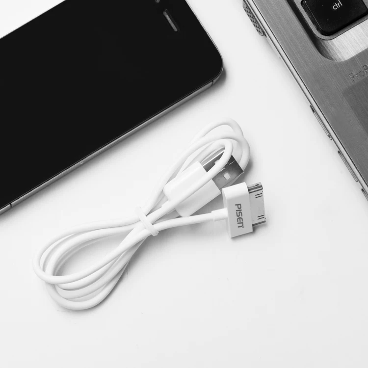 品胜 Applicable Apple four data cable ipod nano wide -mouth ipd2 classic3 iPhone4 mobile phone charger ipad3 charging cable 1 tablet I4S A1395