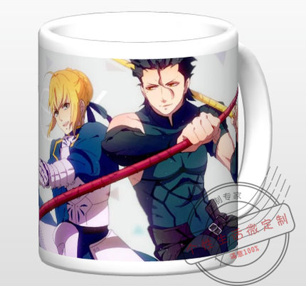 Fate/Zero/Saber/Lancer/马克杯/定制变色水杯子/动漫周边/礼物