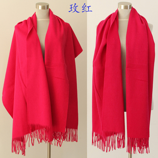 品牌订单结余夏季超值清仓处理无暇100%全羊毛大披肩围巾围脖包邮