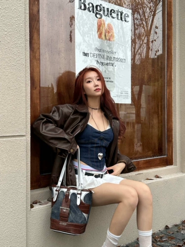 Оригинальная ретро джинсовая сумка через плечо, сумка на одно плечо, корзина