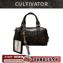 Cultivator原创小众复古百搭美拉德卡套斜挎波士顿枕头包2024冬新