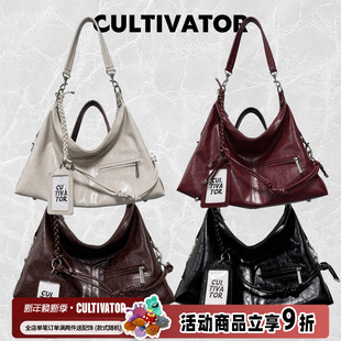 cultivator原创小众复古休闲百搭单肩斜跨通勤包托特包2025春夏新