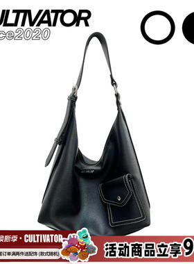Cultivator原创简约百搭大容量通勤休闲黑色单肩斜挎挎包托特包新