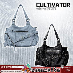 Cultivator原创小众复古辣妹单肩手提斜挎机车包托特包2025秋冬新