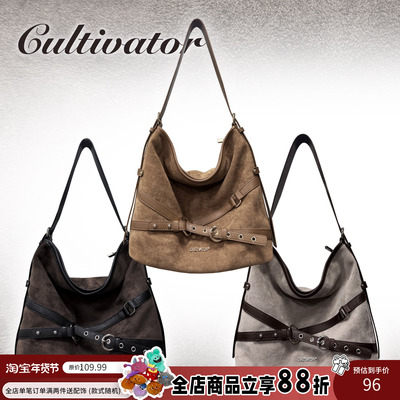【年末福利】Cultivator原创小众短绒大容量单肩斜挎水桶包2025冬