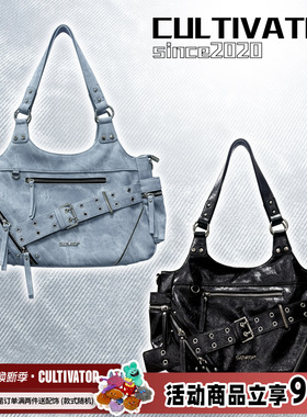 Cultivator原创小众复古辣妹单肩手提斜挎机车包托特包2025秋冬新