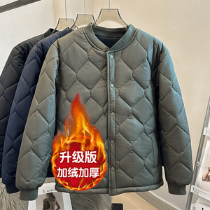 中年内胆棉服男大码宽松爸爸棉衣外套冬季加绒加厚贴身内穿小棉袄