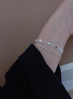 韩版925纯银手链女ins手饰品手环