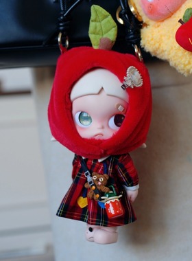 zsiga娃衣2025圣诞系列嘎子姐红色格纹啦咘咘着替手作搪胶复古