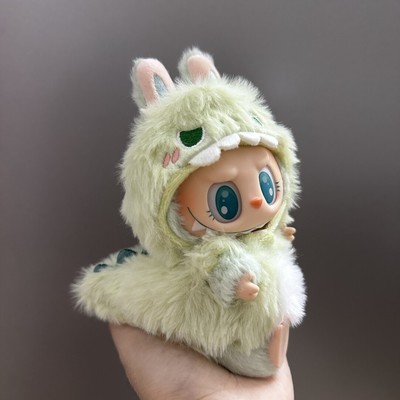 labubu娃衣绿色恐龙拉布布衣服一代二代三代搪胶【不含玩偶】