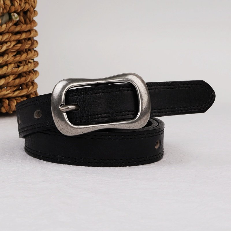 女士真皮头层牛皮腰带