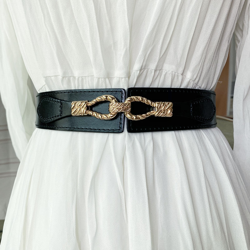 时尚连衣裙子西装松紧女士腰带