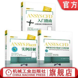 官网套装 ANSYS CFD网格划分技术 实例 ANSYS Meshing ICEM CFD Fluent Meshing 入门 流体力学 基础 应用 套装共3册