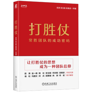 官网正版 打胜仗 常胜团队的成功密码 田涛 宫玉振 吴春波  让打胜仗的思想成为一种团队信仰 胜仗 金一南 杨壮 机械工业出版社