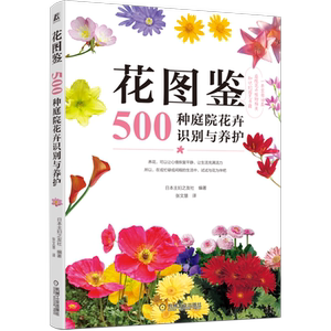 官网正版 花图鉴 500种庭院花卉识别与养护 季节分类介绍 种植方法 栽培 容器 装饰 阳台 院落 花盆 组合搭配实例