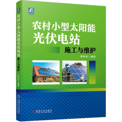 官网正版 农村小型太阳能光伏电站施工与维护 李钟实 逆变器 防雷 接地 线缆敷设连接 选址 项目申报 安装 调试 验收