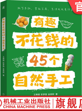 官网正版 有趣不花钱的45个自然手工 自然教育 劳动教育  亲子共读 王释熠  想象力 创造力 专注力 动手能力 生活改造家 手工乐趣