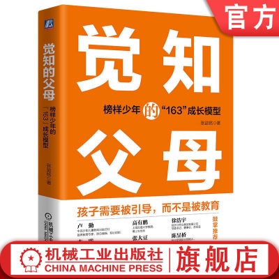 官网正版 觉知的父母 榜样少年的163成长模型 张益铭 人格 心智 思维模式 综合素质 意志力  学识 眼界 自我驱动力 社会责任感